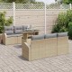 Sonata H Градински Софа Комплект 7 pcs Бежово 100 x 55 x 73 см Полиратан