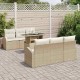 Sonata H Градински Софа Комплект 7 pcs Бежово 100 x 55 x 73 см Полиратан