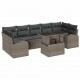 Sonata H Градински Софа Комплект 8 pcs Сив 100 х 55 х 73 см Полиратан