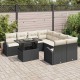 Sonata H Градински Софа Комплект 9 pcs Черно 100 x 55 x 73 см Полиратан