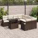 Sonata H Градински Софа Комплект 9 pcs Кафяво 100 x 55 x 73 см Полиратан