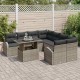 Sonata H Градински Софа Комплект 9 pcs Сив 100 x 55 x 73 см Полиратан