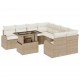 Sonata H Градински Софа Комплект 9 pcs Бежово 100 x 55 x 73 см Полиратан