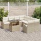 Sonata H Градински Софа Комплект 9 pcs Бежово 100 x 55 x 73 см Полиратан