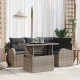 Sonata H Градински Софа Комплект 5 pcs Сив 100 x 55 x 73 см Полиратан