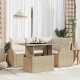Sonata H Градински Софа Комплект 5 pcs Бежово 100 x 55 x 73 см Полиратан