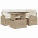 Sonata H Градински Софа Комплект 5 pcs Бежово 100 x 55 x 73 см Полиратан