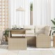 Sonata H Градински Софа Комплект 5 pcs Бежово 100 x 55 x 73 см Полиратан