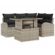 Sonata H Градински Софа Комплект 5 pcs Светлосиво 100 x 55 x 73 см