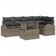Sonata H Градински Софа Комплект 6 pcs Сив 100 x 55 x 73 см Полиратан
