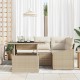 Sonata H Градински Софа Комплект 5 pcs Бежов и кремав 100 x 55 x 73 см