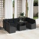 Sonata H Градински Софа Комплект 10 pcs Черно 100 x 55 x 73 см