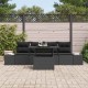 Sonata H Градински Софа Комплект 5 pcs Черно 100 x 55 x 73 см