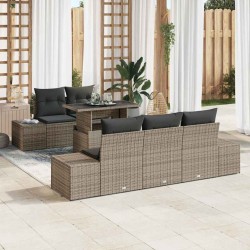 Sonata H Градински Софа Комплект 6 pcs Сив 100 x 55 x 73 см - Canapele și bănci de grădină