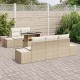 Sonata H Градински Софа Комплект 6 pcs Бежов и кремав 100 x 55 x 73 см