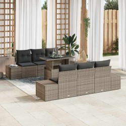 Sonata H Градински Софа Комплект 7 pcs Сив 100 x 55 x 73 см - Canapele și bănci de grădină