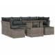 Sonata H Градински Софа Комплект 7 pcs Сив 100 x 55 x 73 см