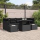 Sonata H Градински Софа Комплект 7 pcs Черно 100 x 55 x 73 см