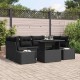 Sonata Set de canapele pentru grădină 7 buc. Negru