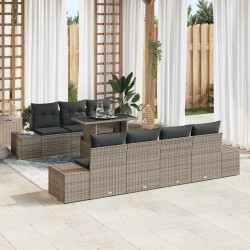 Sonata H Градински Софа Комплект 8 pcs Сив 100 x 55 x 73 см - Canapele și bănci de grădină