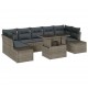 Sonata H Градински Софа Комплект 8 pcs Сив 100 x 55 x 73 см