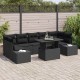 Sonata H Градински Софа Комплект 8 pcs Черно 100 x 55 x 73 см