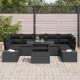 Sonata H Градински Софа Комплект 8 pcs Черно 100 x 55 x 73 см