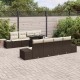 Sonata H Градински Софа Комплект 7 pcs Кафяв и Кремав 100 x 55 x 73 см
