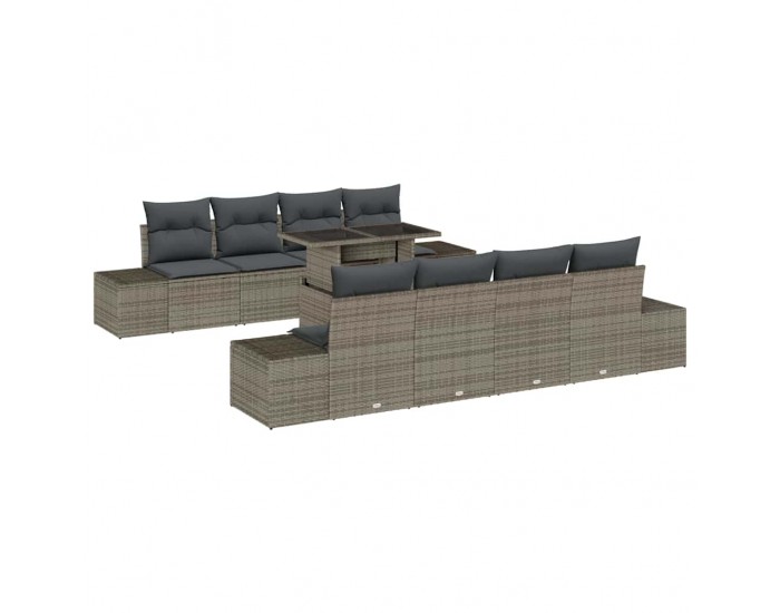 Sonata H Градински Софа Комплект 7 pcs Сив 100 x 55 x 73 см