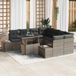 Sonata H Градински Софа Комплект 9 pcs Сив 100 x 55 x 73 см - Canapele și bănci de grădină