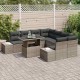 Sonata H Градински Софа Комплект 9 pcs Сив 100 x 55 x 73 см
