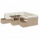 Sonata H Градински Софа Комплект 9 pcs Бежов и кремав 100 x 55 x 73 см