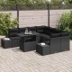 Sonata H Градински Софа Комплект 9 pcs Черно 100 x 55 x 73 см