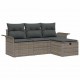Sonata H Градински Софа Комплект 4 pcs Сив 196 x 117 x 85 см Полиратан