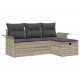 Sonata H Градински Софа Комплект 4 pcs Светлосиво 196 x 117 x 85 см