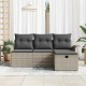 Sonata H Градински Софа Комплект 4 pcs Светлосиво 196 x 117 x 85 см
