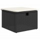 Sonata H Градински Софа Комплект 5 pcs Черно и кремаво 251 x 117 x 85 см
