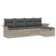 Sonata H Градински Софа Комплект 5 pcs Светлосиво 251 x 117 x 85 см
