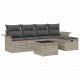 Sonata H Градински Софа Комплект 6 pcs Светлосиво 251 x 117 x 85 см