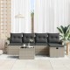Sonata H Градински Софа Комплект 6 pcs Светлосиво 251 x 117 x 85 см
