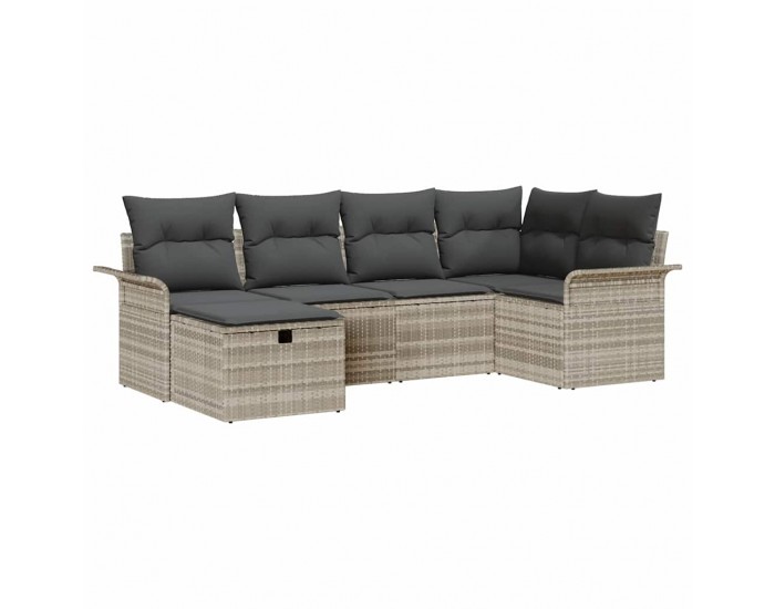 Sonata H Градински Софа Комплект 6 pcs Светлосиво 242.5 x 132.5 x 85 см