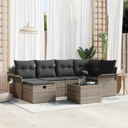 Sonata H Градински Софа Комплект 7 pcs Сив 242.5 x 132.5 x 85 см - Canapele și bănci de grădină
