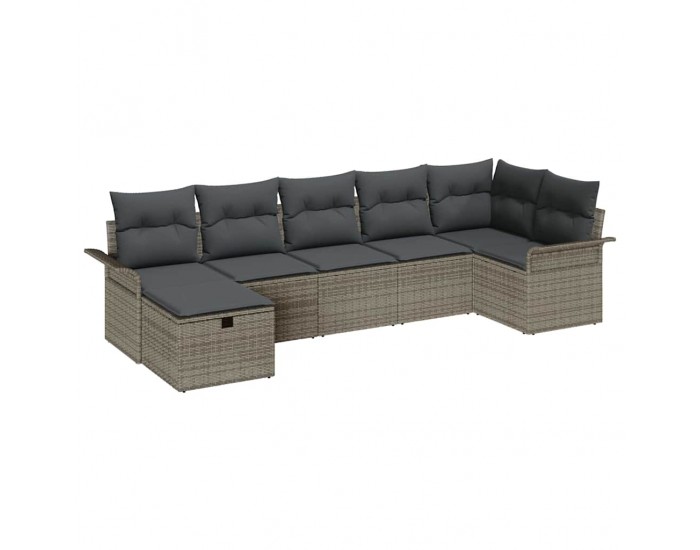 Sonata H Градински Софа Комплект 7 pcs Сив 297.5 x 132.5 x 85 см
