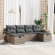 Sonata H Градински Софа Комплект 6 pcs Сив 251 x 117 x 85 см Полиратан