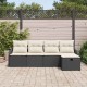 Sonata H Градински Софа Комплект 5 pcs Черно и кремаво 231 х 117 х 85 см