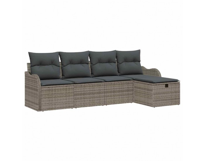 Sonata H Градински Софа Комплект 5 pcs Сив 231 х 117 х 85 см Полиратан