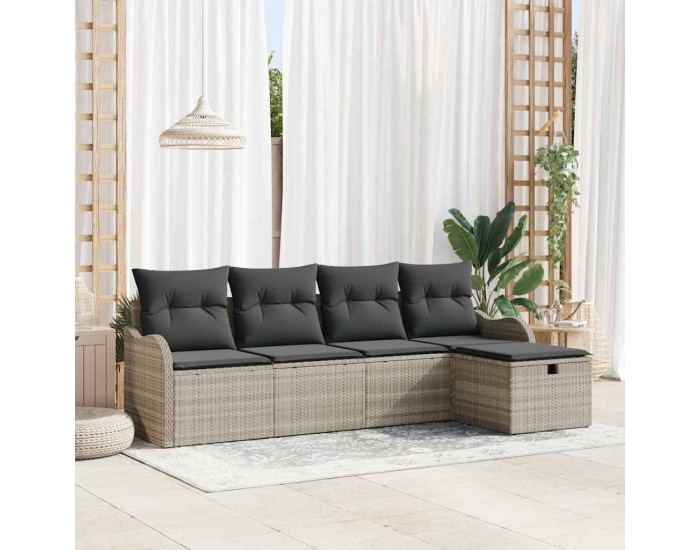 Sonata H Градински Софа Комплект 5 pcs Светлосиво 231 х 117 х 85 см