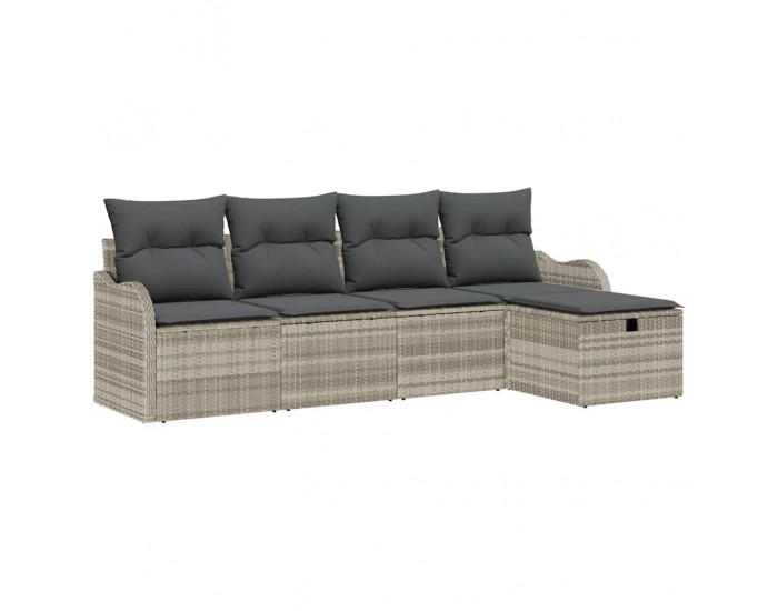 Sonata H Градински Софа Комплект 5 pcs Светлосиво 231 х 117 х 85 см