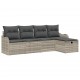Sonata H Градински Софа Комплект 5 pcs Светлосиво 231 х 117 х 85 см