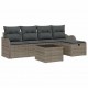 Sonata H Градински Софа Комплект 6 pcs Сив 231 х 117 х 85 см Полиратан